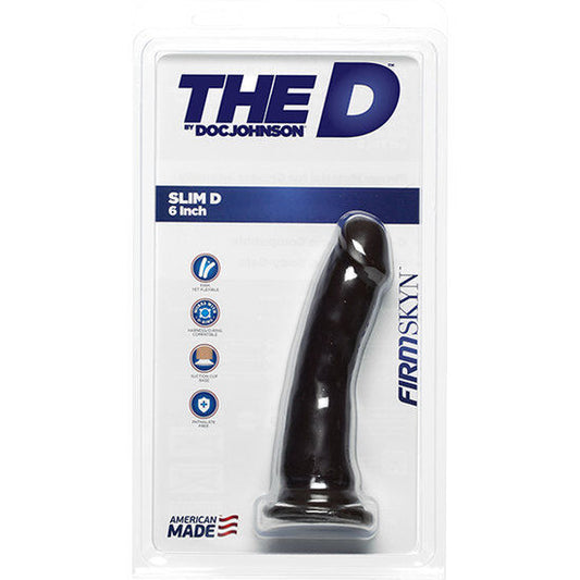 Doc Johnson Slim D 6 In No Balls Firmskyn Brown - UABDSM
