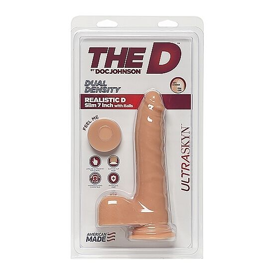 Doc Johnson Slim 7 Inch Ultraskyn Skin - UABDSM