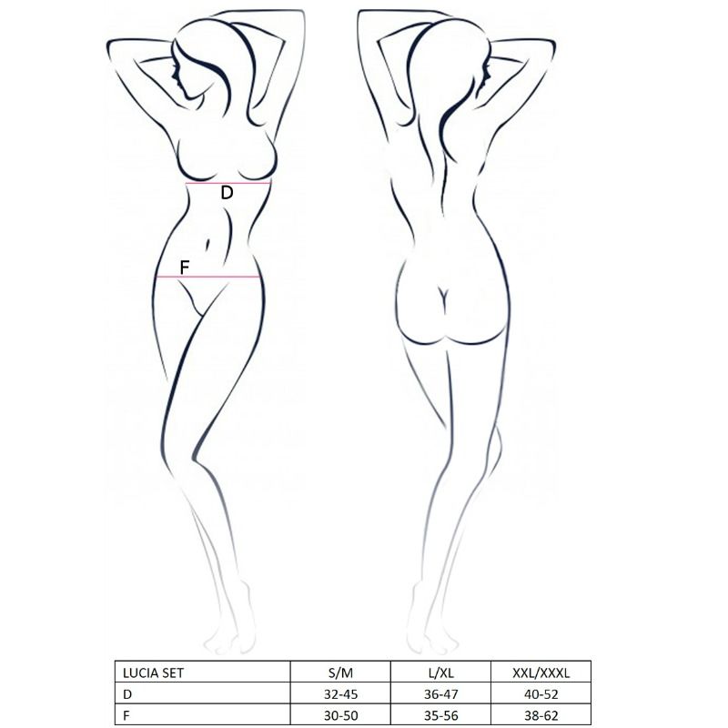 Passion Woman Lucia Set Xxl/xxxl - UABDSM