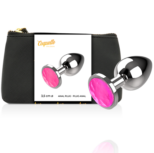 Coquette Chic Desire Anal Plug Metal Pink Color Size M 3.5 X 8cm Coquette Chic Desire Anal Plug Metal Pink Color Size M 3.5 X 8cm - UABDSM