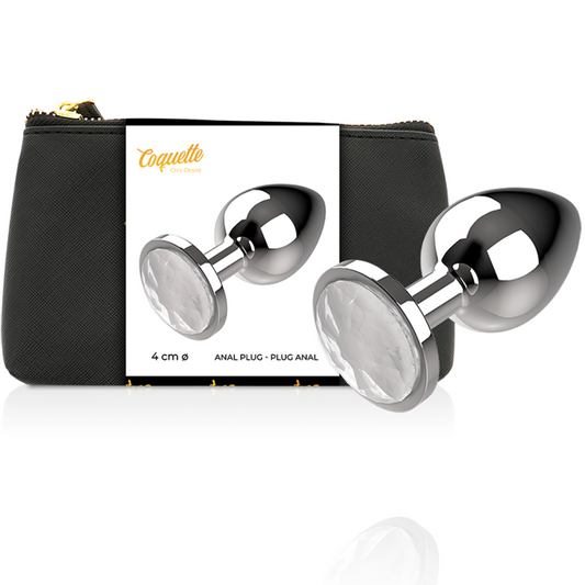 Coquette Chic Desire Anal Plug Metal White Color Size L 4 X 9cm Coquette Chic Desire Anal Plug Metal White Color Size L 4 X 9cm - UABDSM