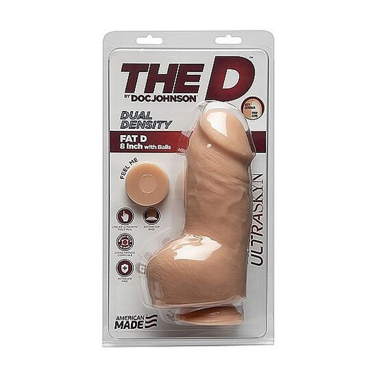 Doc Johnson Fat D 14cm With Balls -ultraskyn Flesh - UABDSM