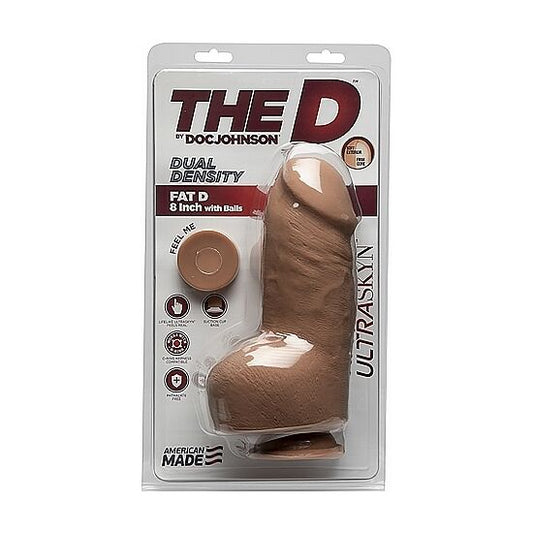 Doc Johnson Fat D 14cm With Balls -ultraskyn Caramel - UABDSM
