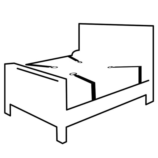 Darkness Interlace Over And Under Bed Restraint Set Darkness Interlace Over And Under Bed Restraint Set - UABDSM
