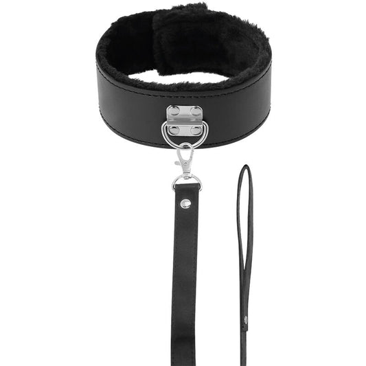 Darkness Collar With Leash Titanium Darkness Collar With Leash Titanium - UABDSM