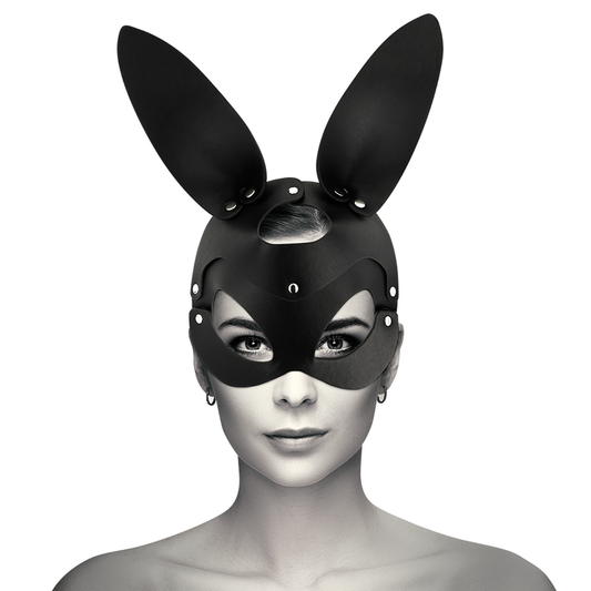 Coquette Chic Desire Vegan Leather Mask With Bunny Ears Coquette Chic Desire Vegan Leather Mask With Bunny Ears - UABDSM