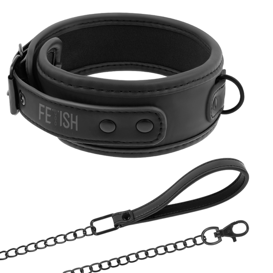 Fetish Submissive Collar With Leash Fetish Submissive Collar With Leash - UABDSM