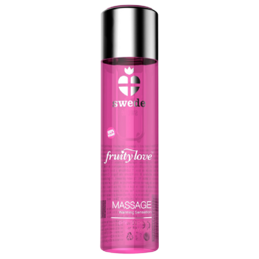 Swede Fruity Love Warming Effect Massage Oil Pink Raspberry And Rhubarb 120 Ml. Swede Fruity Love Warming Effect Massage Oil Pink Raspberry And Rhubarb 120 Ml. - UABDSM