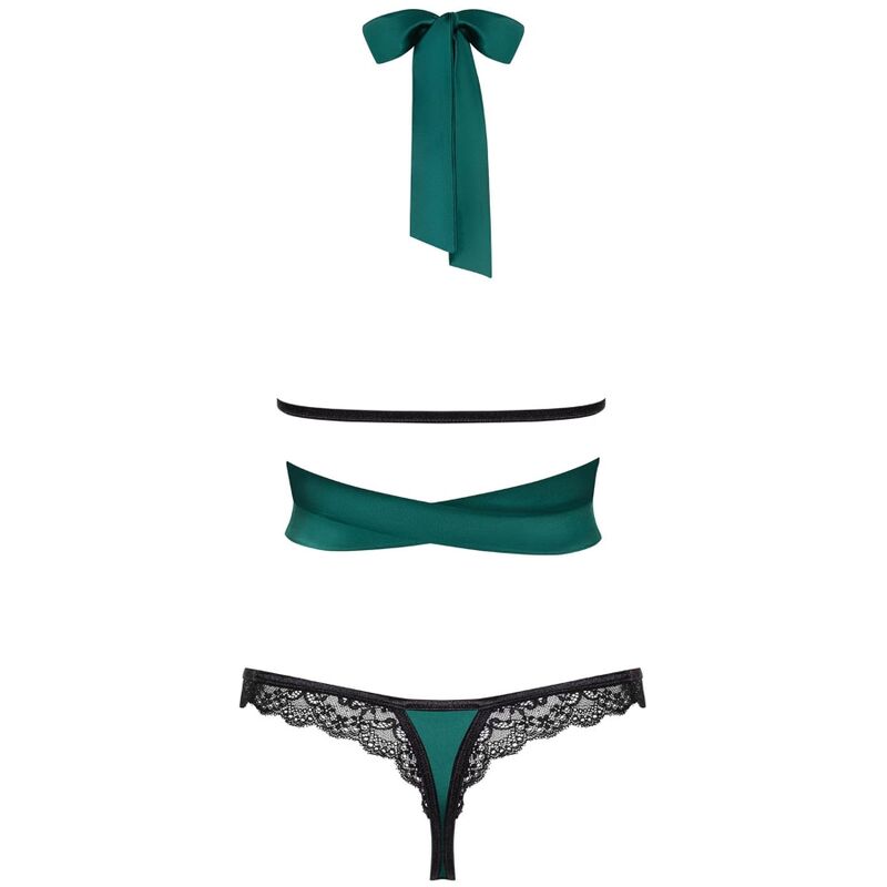 Obsessive - Sensuelia Two Pieces Set - Green Xxl - UABDSM