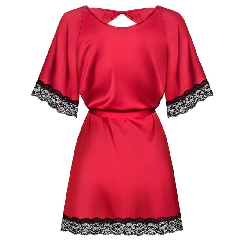 Obsessive - Sensuelia Peignoir - Red Xxl - UABDSM