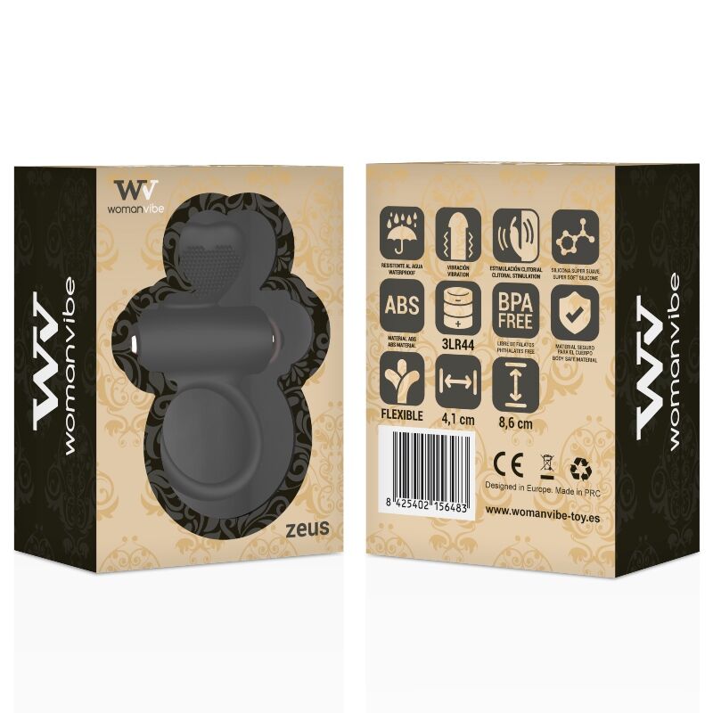 Womanvibe Zeus Silicone Vibrator Ring - UABDSM