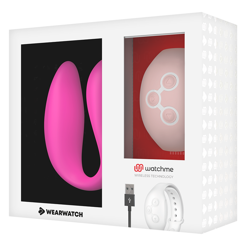 Wearwatch Dual Pleasure Wireless Technology Watchme Fuchsia / Coral - UABDSM