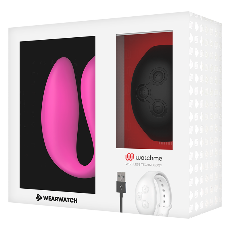 Wearwatch Dual Pleasure Wireless Technology Watchme Fuchsia / Jet Black - UABDSM