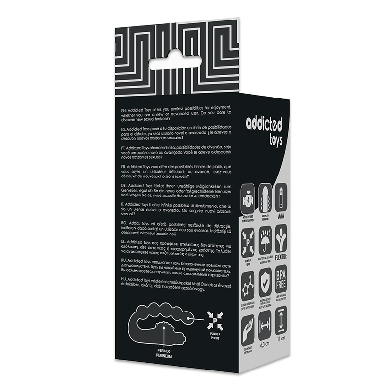 Addicted Toys Anal Massager Prostatic With Vibration - UABDSM