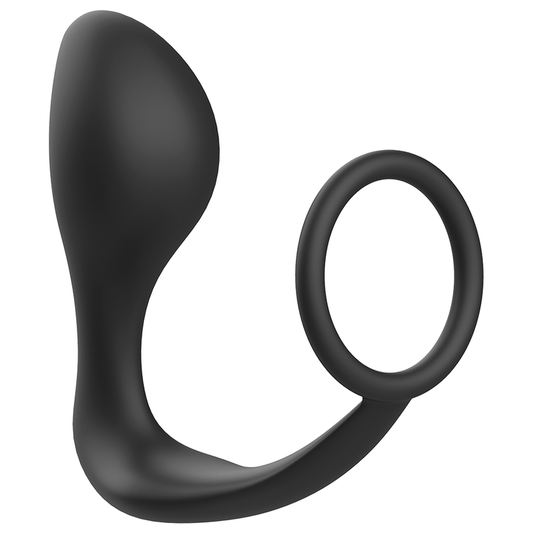 Addicted Toys Anal Plug With Black Silicone Ring Addicted Toys Anal Plug With Black Silicone Ring - UABDSM