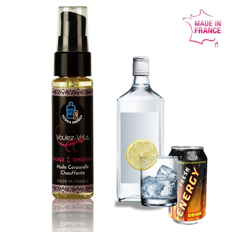 Voulez-vous Warming Body Oil- Vodka Red Bull 35 Ml - UABDSM