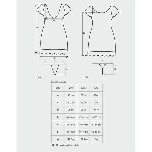 Imperia Chemise and Thong Black - UABDSM