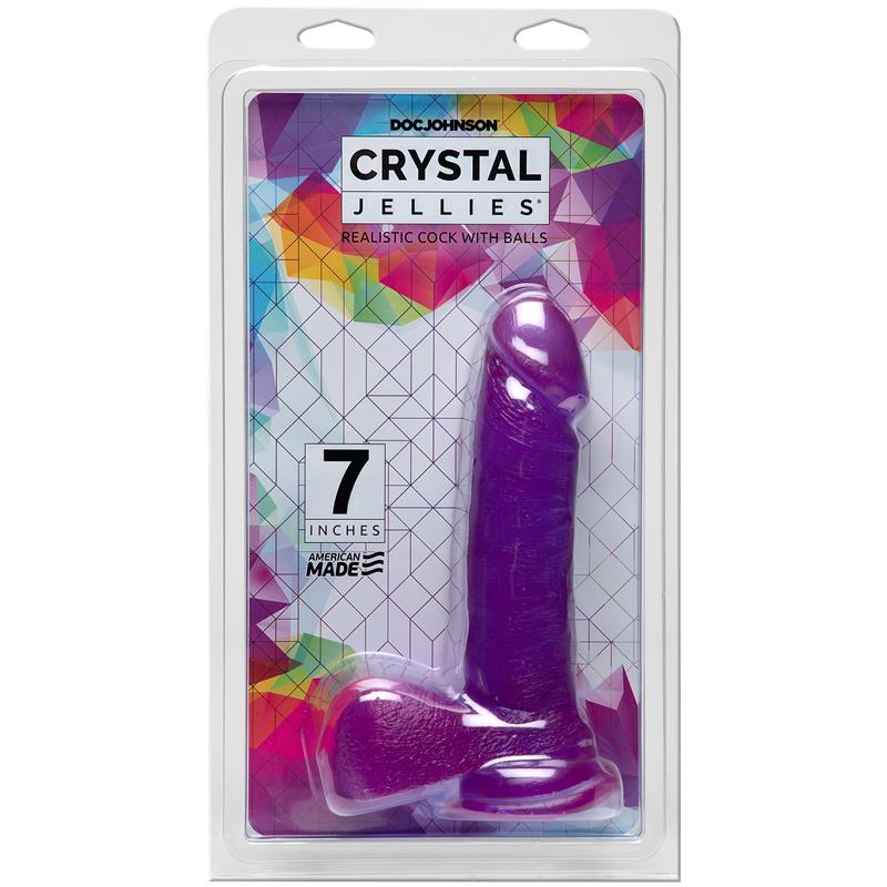 Jelly Dildo 18 cm Purple - UABDSM