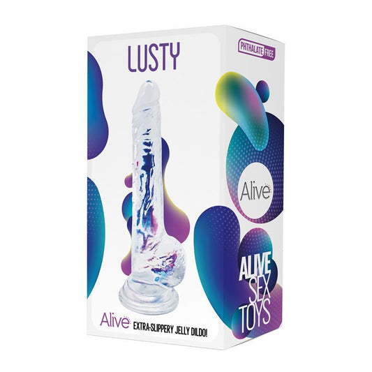 Jelly Dildo Lusty 18 cm Jelly Dildo Lusty 18 cm - UABDSM