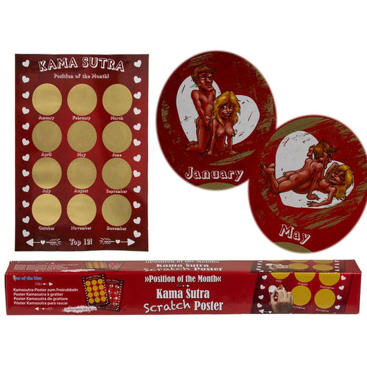 Kamasutra Poster Monthly for Scratching 60x40 cm Kamasutra Poster Monthly for Scratching 60x40 cm - UABDSM