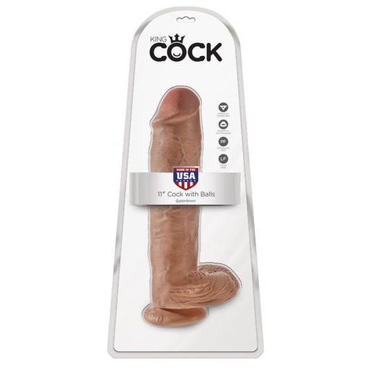 King Cock Cock with Balls 11 - Tan - UABDSM