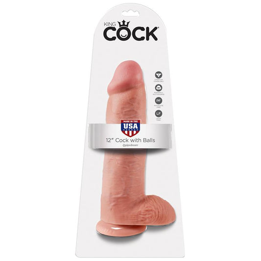King Cock Cock with Balls 12 - Flesh - UABDSM