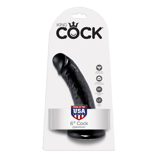 King Cock Dildo 6 - Black - UABDSM