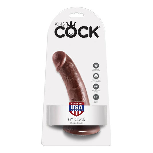 King Cock Dildo 6 - Brown - UABDSM