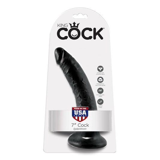 King Cock Dildo 7 - Black - UABDSM