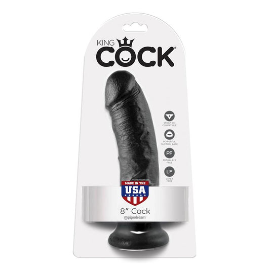 King Cock Dildo 8 - Black - UABDSM