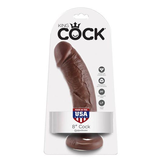 King Cock Dildo 8 - Brown - UABDSM
