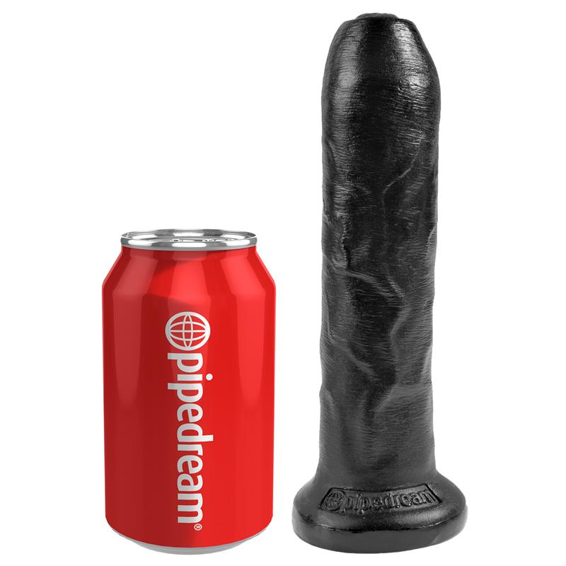 King Cock Realistic Dildo with Movable Foreskin Black 7 - UABDSM
