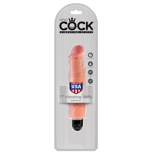 King Cock Vibrating Stiffy 7 - Flesh - UABDSM
