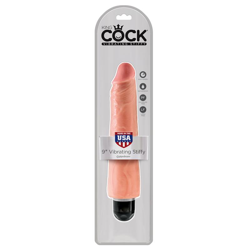 King Cock Vibrating Stiffy 9 - Flesh - UABDSM