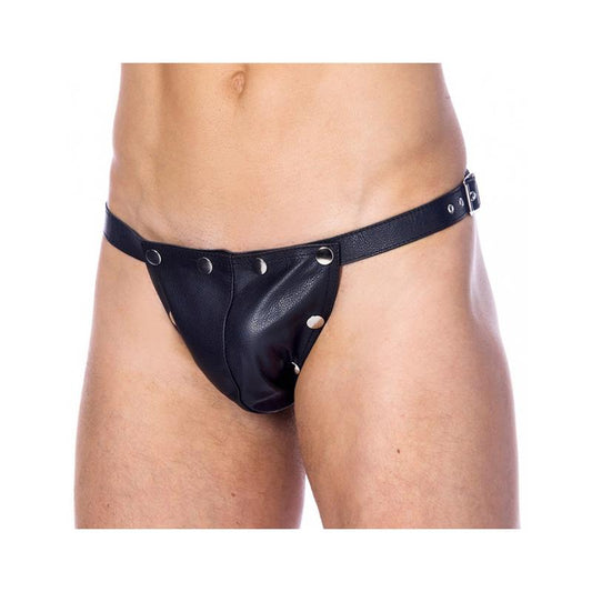 Leather Adjustable Briefs One Size - UABDSM