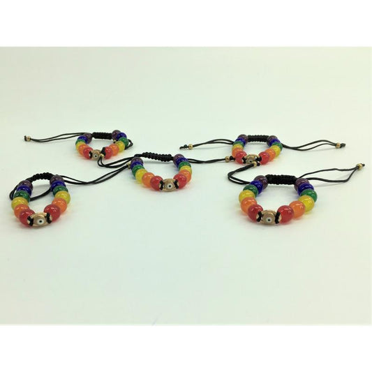 LGBT+ Pride and Turquish Eye Bracelet LGBT+ Pride and Turquish Eye Bracelet - UABDSM