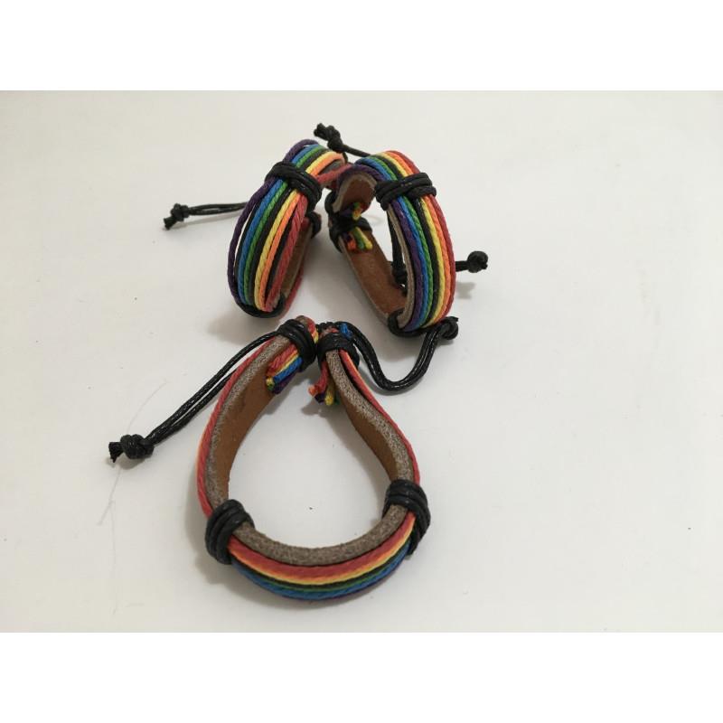 LGBT+ Pride Large Round Flag Bracelet - UABDSM