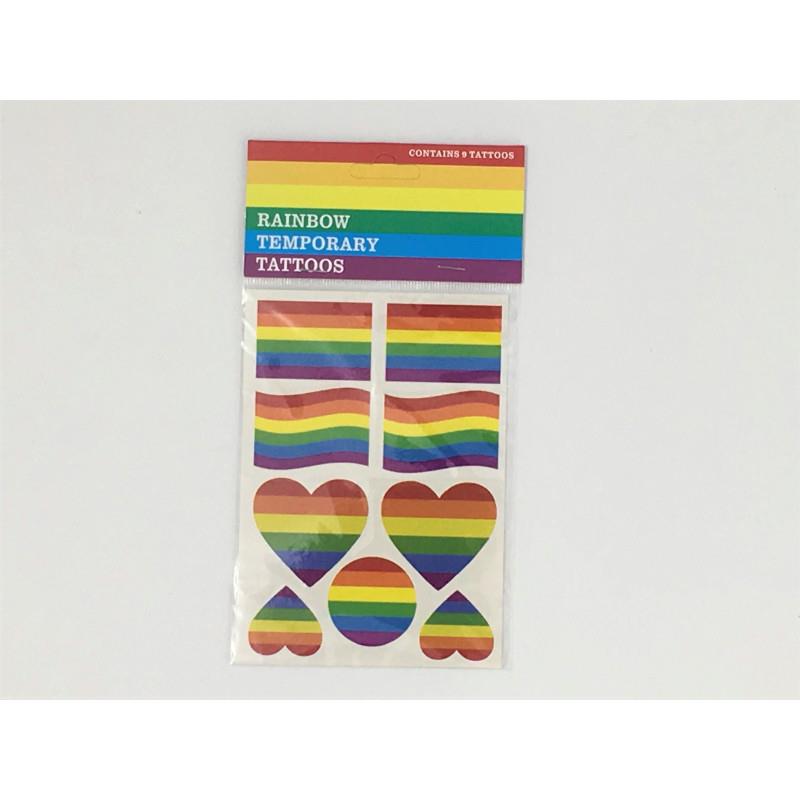 LGBT+ Pride Sheet of Temporary Tattoos - UABDSM