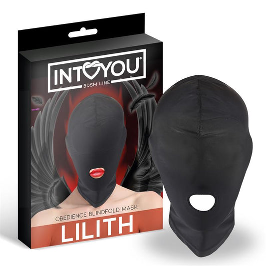 Lilith Incognito Mask with Opening in the Mouth Black Lilith Incognito Mask with Opening in the Mouth Black - UABDSM