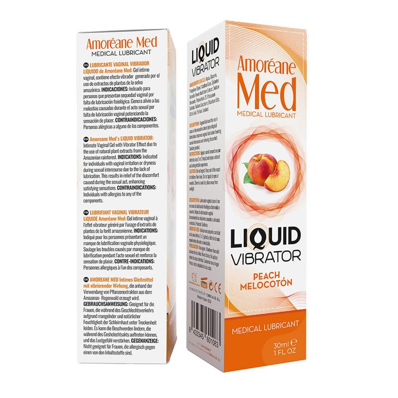 Liquid Vibrator Peach Flavor 30 ml - UABDSM
