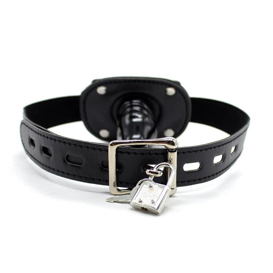 Locking Short 5 cm Penis Gag Ball Black Locking Short 5 cm Penis Gag Ball Black - UABDSM