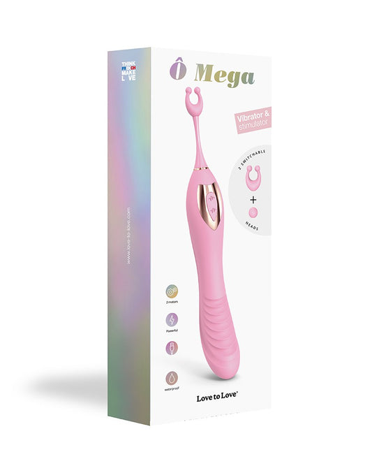 Love To Love - Ô Mega - Clitoral + G-Spot Vibrator - Pink - UABDSM