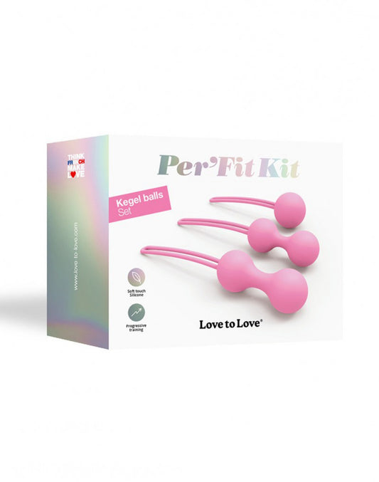 Love To Love - PerFit Kit - Kegel Balls Set - Pink - UABDSM