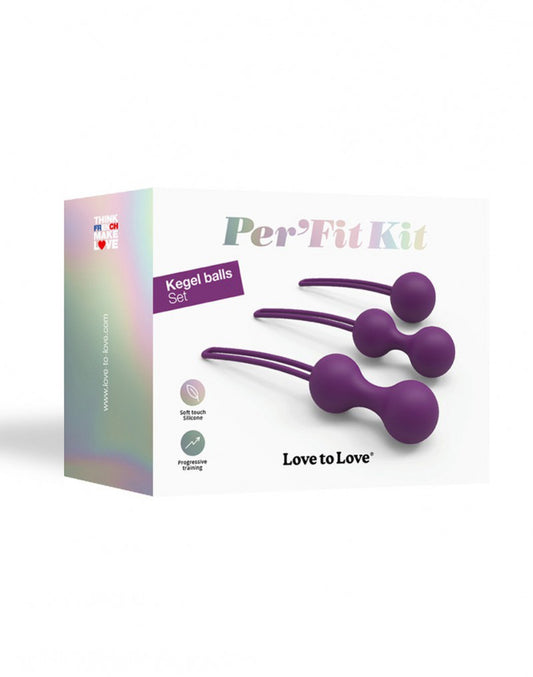 Love To Love - PerFit Kit - Kegel Balls Set - Purple - UABDSM
