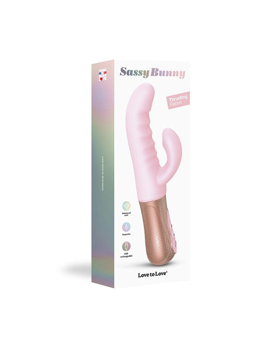 Love To Love - Sassy Bunny - Rabbit Vibrator - Light Pink - UABDSM