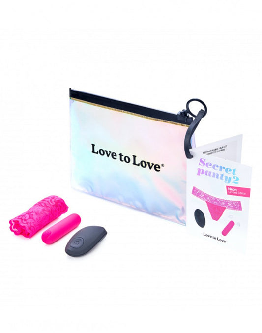 Love To Love - Secret Panty 2 - Panty Vibrator With Remote Control - Pink Love To Love - Secret Panty 2 - Panty Vibrator With Remote Control - Pink - UABDSM