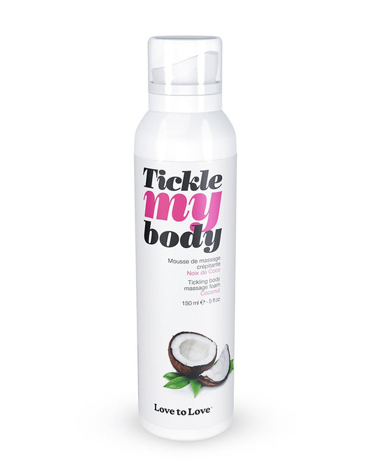 Love To Love - Tickle My Body - Massage Foam - Coconut - 150 Ml - UABDSM
