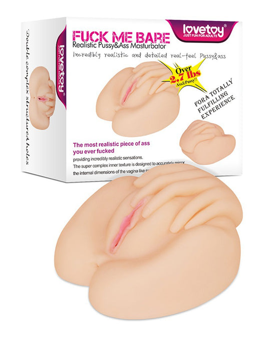 Love Toy - F*ck Me Bare Realistic Pussy & Ass Masturbator Love Toy - F*ck Me Bare Realistic Pussy & Ass Masturbator - UABDSM