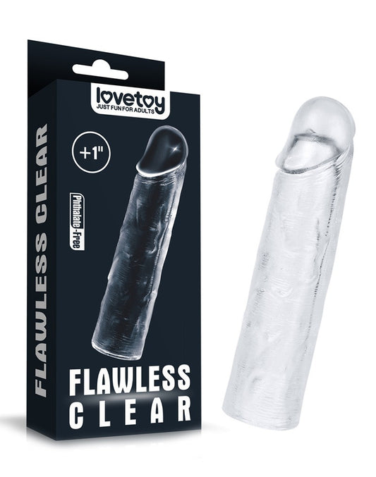 Love Toy - Flawless Clear Penis Sleeve + 2.5 Cm Love Toy - Flawless Clear Penis Sleeve + 2.5 Cm - UABDSM
