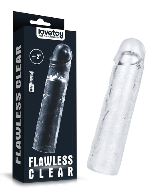 Love Toy - Flawless Clear Penis Sleeve + 5 Cm Love Toy - Flawless Clear Penis Sleeve + 5 Cm - UABDSM